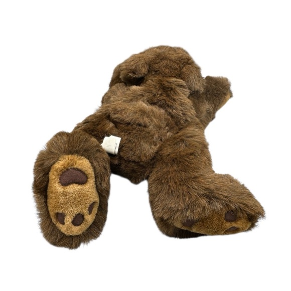 FINE TOY 16” BEAR HUGS BROWN VINTAGE STUFFED ANIMAL HEATING PAD COVER NO WARMER - Picture 7 of 10